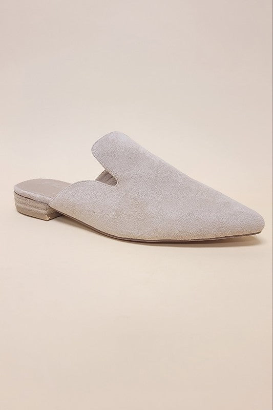 Pointed Toe Slip On Mules