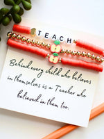 Teacher Bracelet Stack