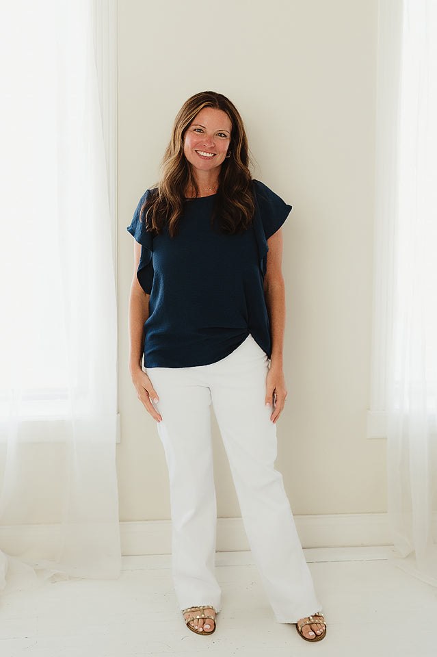 Bow Ruffle Top
