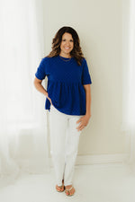 Textured Peplum Top