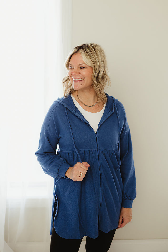 Ruched Hoodie