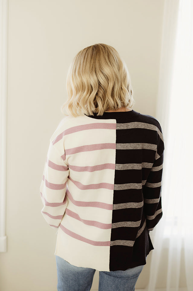 Stripe Colorblock Sweater