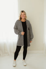 Herringbone Sweater Cardigan