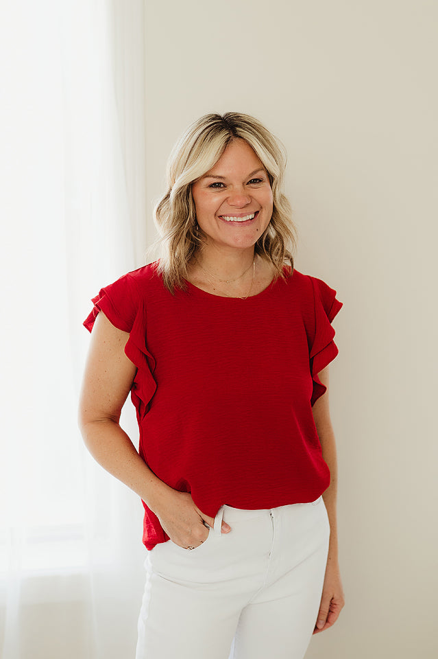 Ruffle Bloom Top