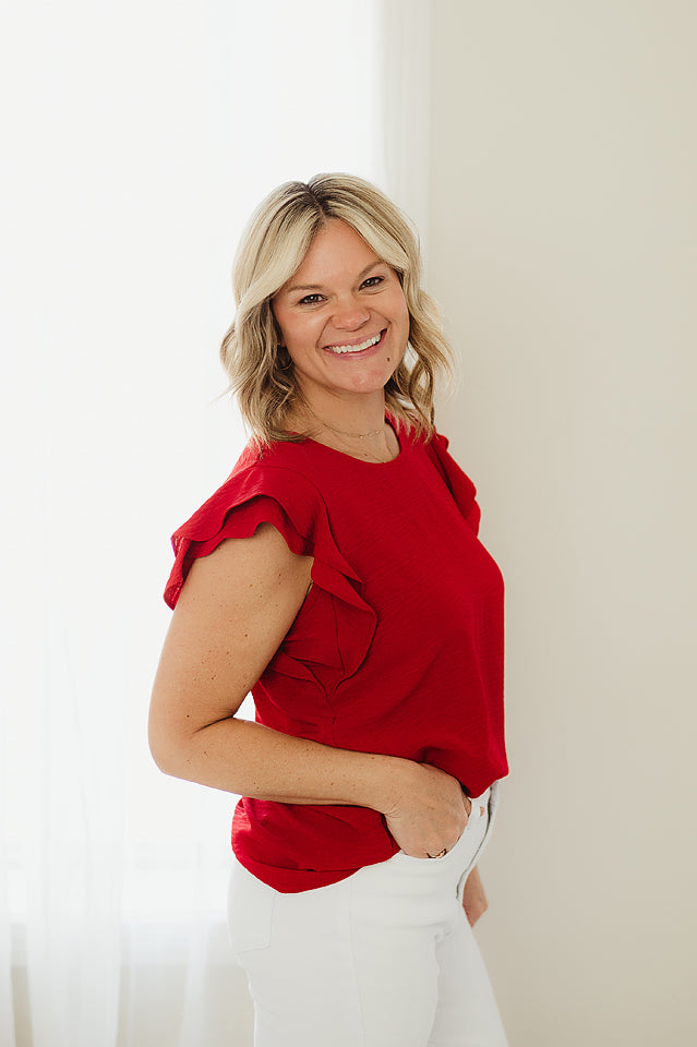 Ruffle Bloom Top