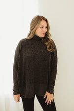 Melange Turtleneck Sweater