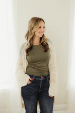 Knit Netted Cardi