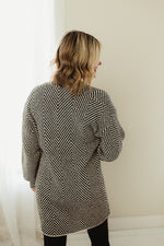 Herringbone Sweater Cardigan