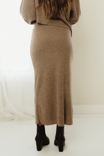 Ribbed Asymmetic Skirt Set