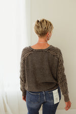 Stone Cable Sweater