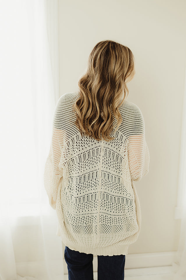 Knit Netted Cardi