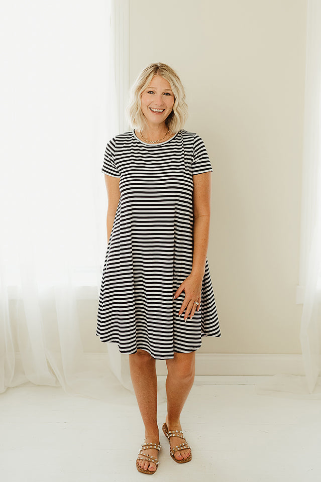 Striped Swing Dress