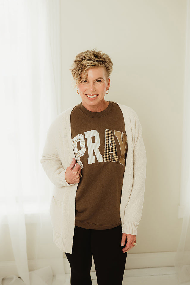 Pray Statement Crew Sweatshirt
