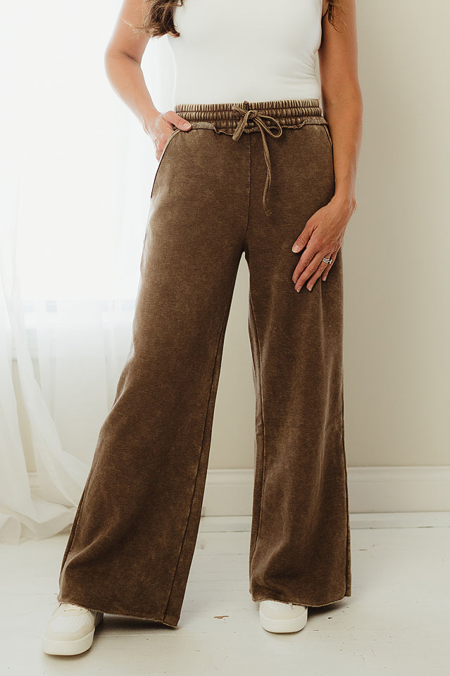 Fleece Palazzo Pants