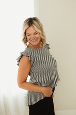 Mini Checkered Ruffle Top