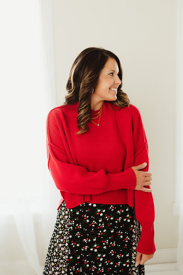 Oversized Cropped Sweater