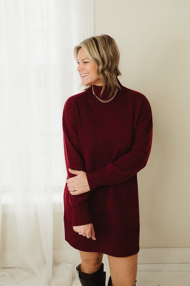 Turtleneck Sweater Dress