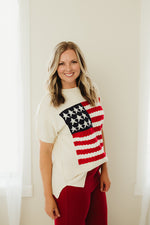 American Flag Crew Neck