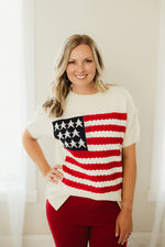 American Flag Crew Neck