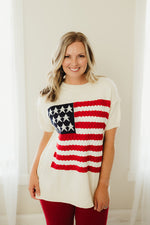 American Flag Crew Neck