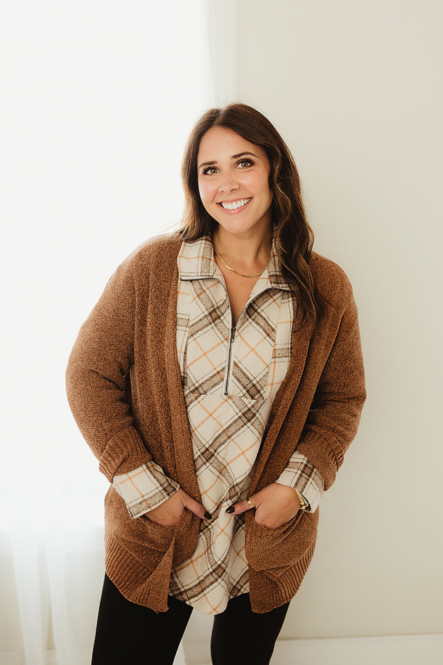 Melange Sweater Cardigan