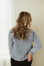 Ruffle Denim Jacket