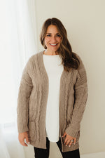 Chenille Open Front Cardigan