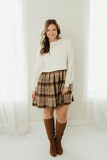 Plaid Patchwork Dress