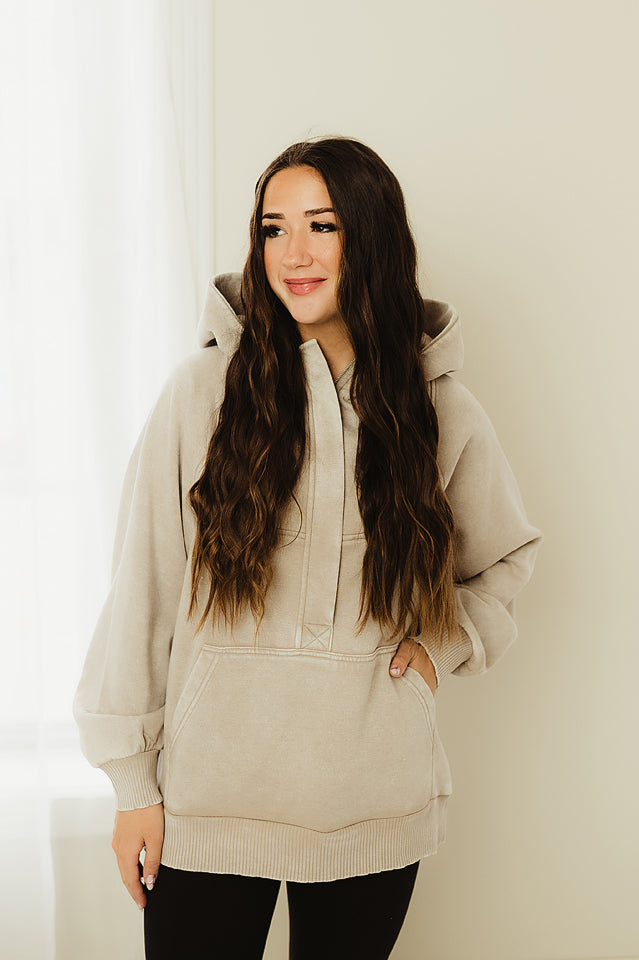 Wash Fleece Hoodie