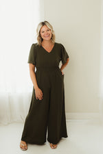 Flounce Smock Jumpsuit