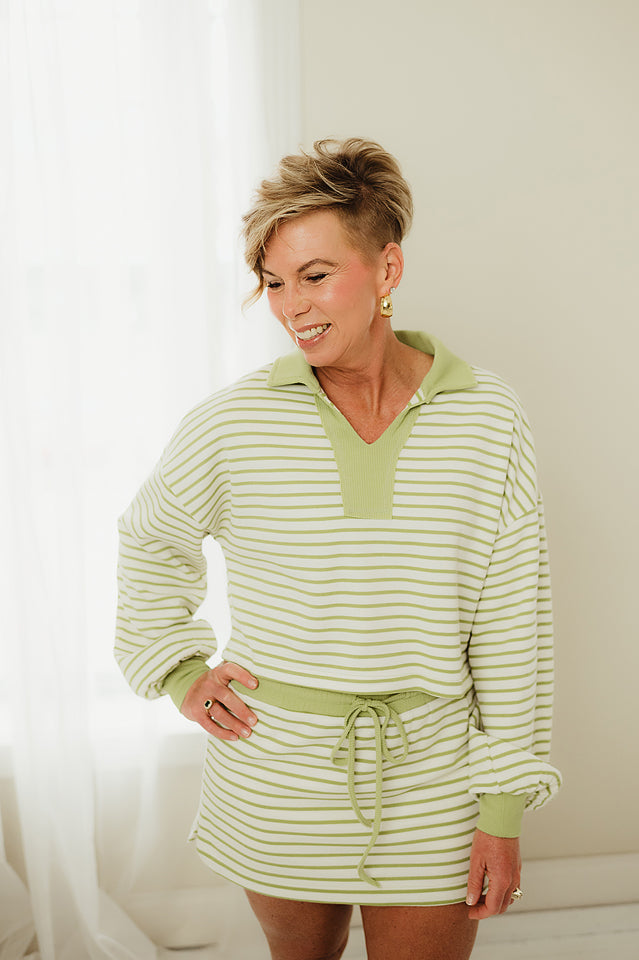 Sweet Stripe Breeze Skort