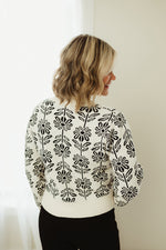 Floral Knit Sweater