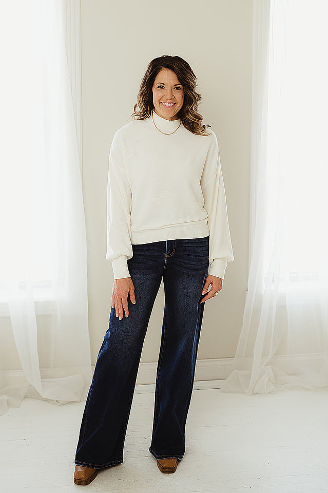 Blissful Balloon Sleeve Top