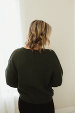 Exposed V Neck Pullover