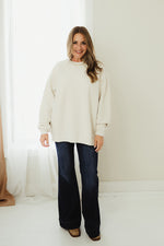 Moonbeam Oversized Corded Crew