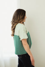 Striped Terry Loose Fit Top