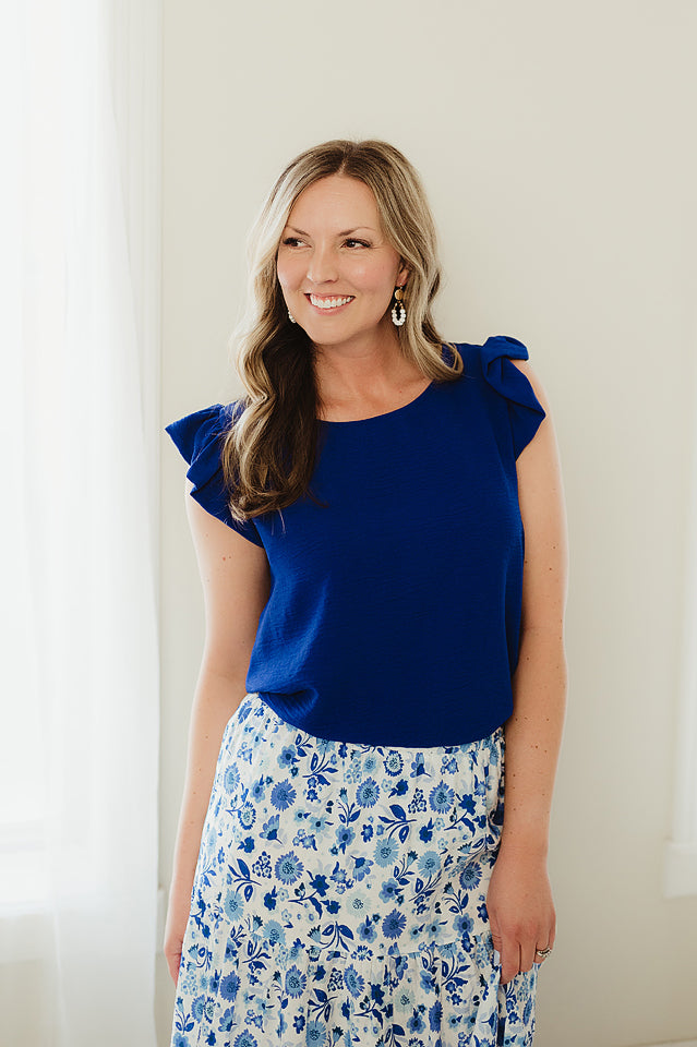 Ruffle Ease Top