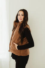 Corduroy Puffer Vest