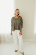 Low Hem Jacquard Top