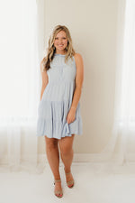 Margot Mock Neck Tiered Dress