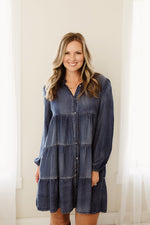 Washed Chambray Dress