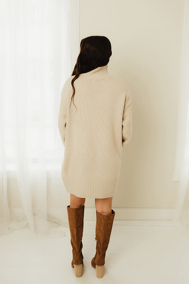 Turtleneck Sweater Dress