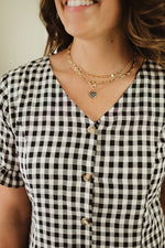 Gingham Button Down Dress