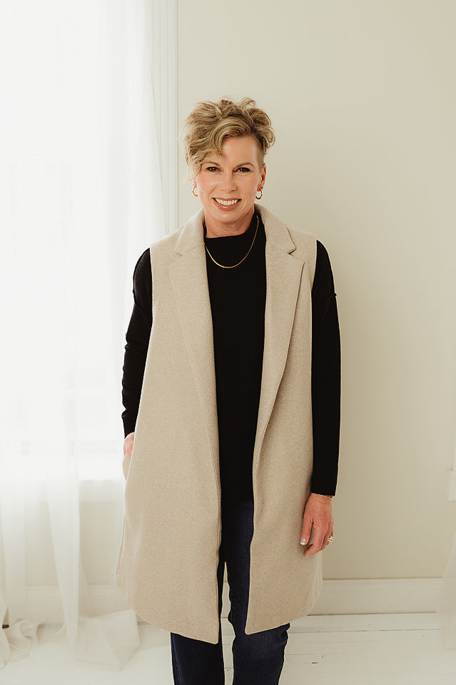 Long Line Fleece Vest