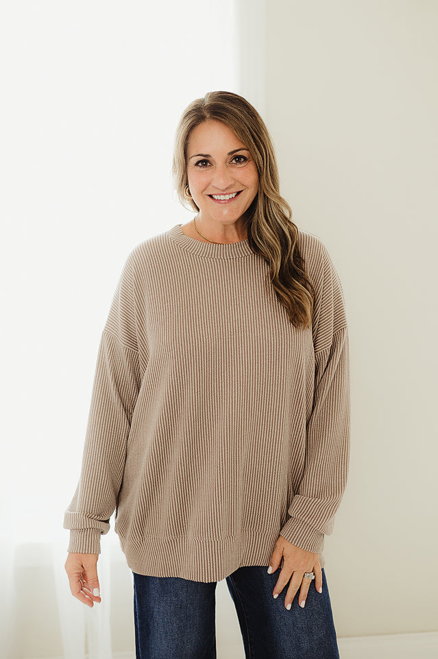 Oversized Two Tone Pullover