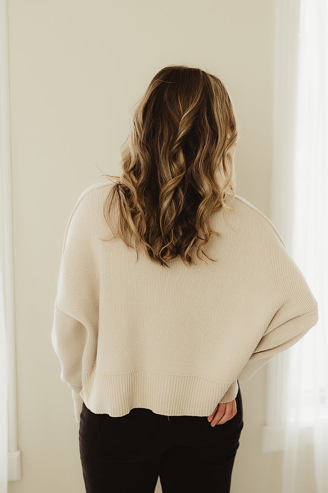 Oversized Cropped Sweater