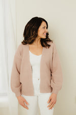 Bubble Bell Sleeve Open Cardigan