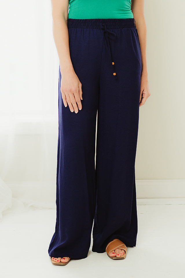 Drawstring Wide Pants