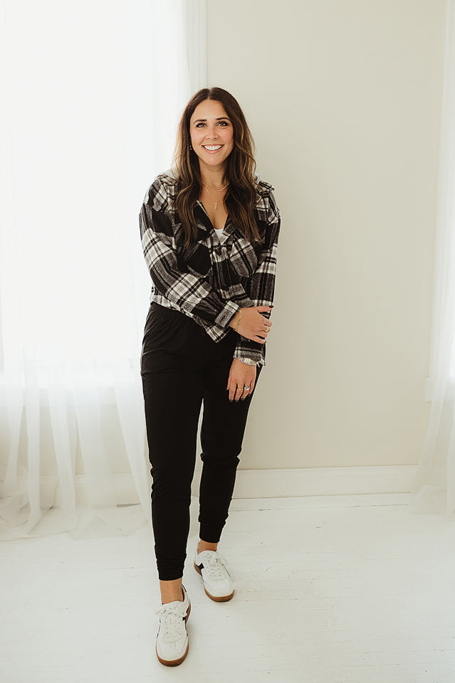 Ella Plaid Hooded Shacket