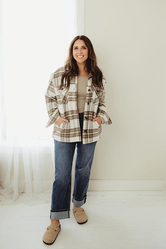 Winter Plaid Jacket {Restock Coming}